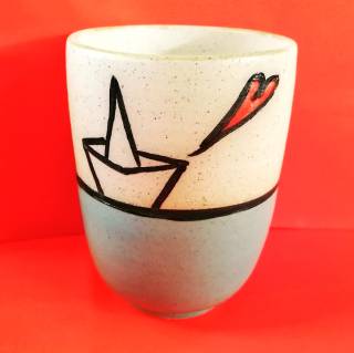 Handmade ceramic cup